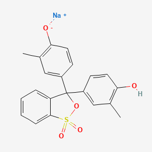 sodium 4-[3-(4-hydroxy-3-methylphenyl)-1,1-dioxo-2,1λ6-benzoxathiol-3-yl]-2-methylphenolate