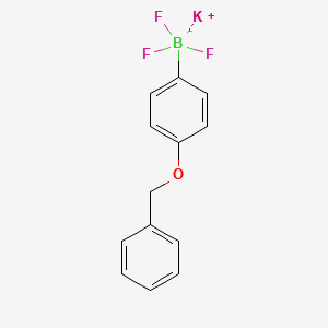 molecular formula C13H11BF3KO B1592944 (4-苯甲氧基苯基)三氟硼酸钾 CAS No. 850623-47-1