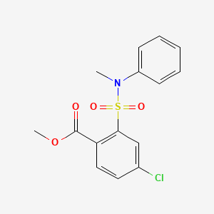 molecular formula C15H14ClNO4S B1592952 4-氯-2-[甲基(苯基)磺酰氨基]苯甲酸甲酯 CAS No. 914221-64-0