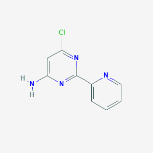 molecular formula C9H7ClN4 B1592953 6-Chloro-2-(pyridin-2-yl)pyrimidin-4-amine CAS No. 1014720-73-0