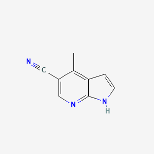 molecular formula C9H7N3 B1592965 4-Methyl-1H-pyrrolo[2,3-b]pyridine-5-carbonitrile CAS No. 267875-39-8