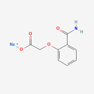 molecular formula C9H8NNaO4 B1592972 2-氨基甲酰苯氧基乙酸钠 CAS No. 3785-32-8