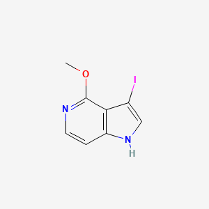 molecular formula C8H7IN2O B1592980 3-碘-4-甲氧基-1H-吡咯并[3,2-c]吡啶 CAS No. 1000341-25-2