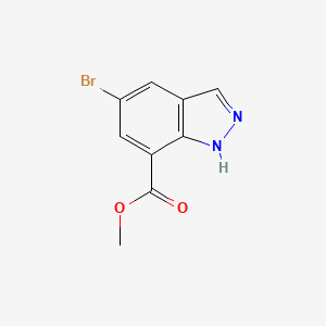 molecular formula C9H7BrN2O2 B1592981 Methyl 5-bromo-1H-indazole-7-carboxylate CAS No. 898747-24-5