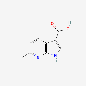 molecular formula C9H8N2O2 B1592982 6-Methyl-1H-pyrrolo[2,3-b]pyridine-3-carboxylic acid CAS No. 1000340-27-1