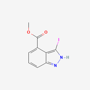 molecular formula C9H7IN2O2 B1592983 Methyl 3-iodo-1H-indazole-4-carboxylate CAS No. 885521-54-0