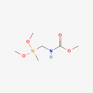 molecular formula C6H15NO4Si B1592990 Methyl (dimethoxy(methyl)silyl)methylcarbamate CAS No. 23432-65-7