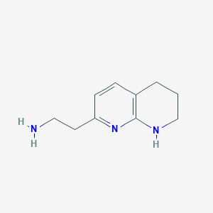 molecular formula C10H15N3 B1593001 5,6,7,8-Tetrahydro-1,8-naphthyridin-2-ethylamine CAS No. 332884-13-6