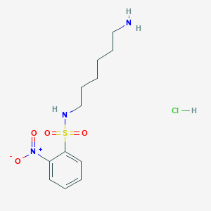 molecular formula C12H20ClN3O4S B1593002 N-(6-Aminohexyl)-2-nitrobenzenesulfonamide Hydrochloride CAS No. 95915-82-5