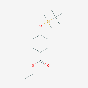 B1593005 Ethyl 4-((tert-butyldimethylsilyl)oxy)cyclohexanecarboxylate CAS No. 676560-15-9