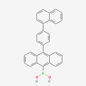 molecular formula C30H21BO2 B1593006 (10-(4-(萘-1-基)苯基)蒽-9-基)硼酸 CAS No. 853945-50-3