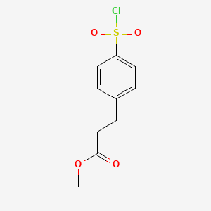 molecular formula C10H11ClO4S B1593007 Methyl 3-(4-chlorosulfonyl)phenylpropionate CAS No. 374537-95-8
