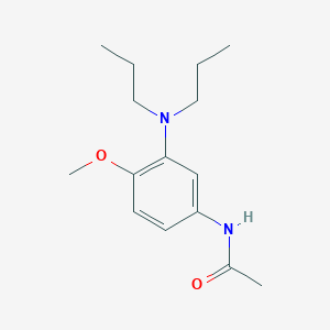 molecular formula C15H24N2O2 B1593009 N-[3-(Dipropylamino)-4-methoxyphenyl]acetamide CAS No. 58890-56-5
