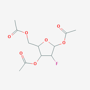B1593010 (3,5-Diacetyloxy-4-fluoranyl-oxolan-2-yl)methyl ethanoate CAS No. 444586-86-1
