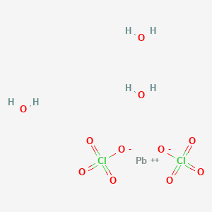 molecular formula Cl2H6O11P B1593016 Lead(II) perchlorate trihydrate CAS No. 13453-62-8