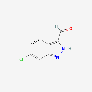 molecular formula C8H5ClN2O B1593029 6-Chloro-1H-indazole-3-carbaldehyde CAS No. 885521-37-9