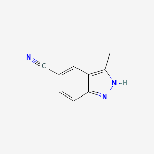 molecular formula C9H7N3 B1593038 3-Methyl-1H-indazole-5-carbonitrile CAS No. 267875-55-8
