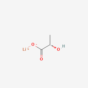 molecular formula C3H5LiO3 B1593043 Lithium (S)-2-hydroxypropanoate CAS No. 27848-80-2