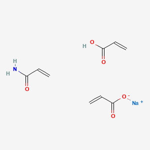 molecular formula C9H12NNaO5 B1593049 Sodium;prop-2-enamide;prop-2-enoate;prop-2-enoic acid CAS No. 62649-23-4