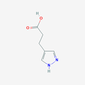 molecular formula C6H8N2O2 B1593054 3-(1H-吡唑-4-基)丙酸 CAS No. 1174309-53-5