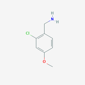 molecular formula C8H10ClNO B1593056 (2-Chloro-4-methoxyphenyl)methanamine CAS No. 247569-72-8