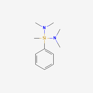 molecular formula C11H20N2Si B1593068 Bis(dimethylamino)methylphenylsilane CAS No. 33567-83-8