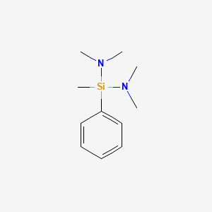 molecular formula C11H19N2Si B1593068 Bis(dimethylamino)methylphenylsilane CAS No. 33567-83-8