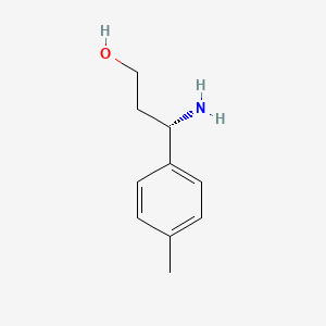 molecular formula C10H15NO B1593073 (S)-3-Amino-3-(p-tolyl)propan-1-ol CAS No. 1213645-36-3