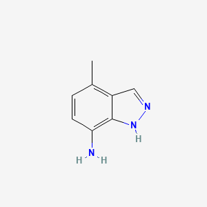 molecular formula C8H9N3 B1593077 4-methyl-1H-indazol-7-amine CAS No. 952183-44-7