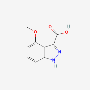 molecular formula C9H8N2O3 B1593081 4-methoxy-1H-indazole-3-carboxylic acid CAS No. 865887-02-1