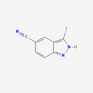 molecular formula C8H4IN3 B1593083 3-Iodo-1H-indazole-5-carbonitrile CAS No. 944898-90-2