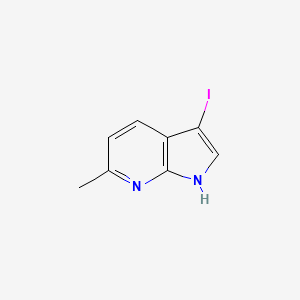 molecular formula C8H7IN2 B1593084 3-Iodo-6-methyl-1H-pyrrolo[2,3-b]pyridine CAS No. 1000340-29-3