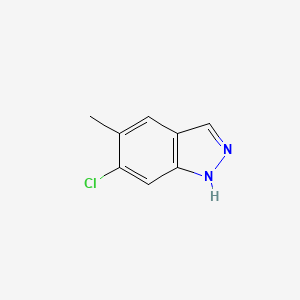 molecular formula C8H7ClN2 B1593085 6-Chloro-5-methyl-1H-indazole CAS No. 1000341-02-5