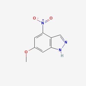 molecular formula C8H7N3O3 B1593086 6-甲氧基-4-硝基-1H-吲唑 CAS No. 1000341-08-1