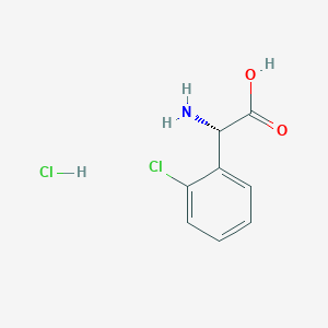molecular formula C8H9Cl2NO2 B1593087 (S)-Amino-(2-chloro-phenyl)-acetic acid hydrochloride CAS No. 225918-58-1