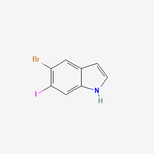 molecular formula C8H5BrIN B1593090 5-bromo-6-iodo-1H-indole CAS No. 1000343-06-5