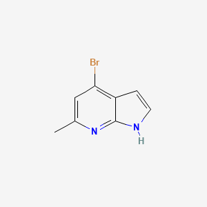molecular formula C8H7BrN2 B1593091 4-bromo-6-methyl-1H-pyrrolo[2,3-b]pyridine CAS No. 1000340-58-8