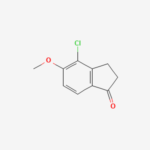 molecular formula C10H9ClO2 B1593092 4-氯-5-甲氧基-2,3-二氢-1H-茚-1-酮 CAS No. 944109-65-3