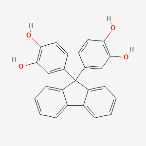 molecular formula C25H18O4 B1593093 1,2-Benzenediol, 4,4'-(9H-fluoren-9-ylidene)bis- CAS No. 351521-78-3