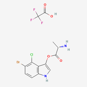 molecular formula C13H11BrClF3N2O4 B1593095 (S)-5-Bromo-4-chloro-1H-indol-3-yl 2-aminopropanoate 2,2,2-trifluoroacetate CAS No. 207725-18-6