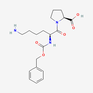 molecular formula C19H27N3O5 B1593096 N-Benzyloxycarbonyl-L-lysinyl-L-proline CAS No. 42001-60-5