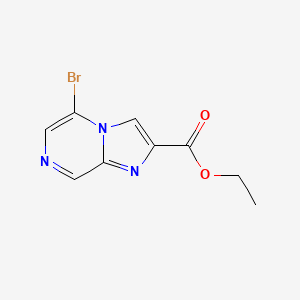 molecular formula C9H8BrN3O2 B1593098 Ethyl 5-bromoimidazo[1,2-a]pyrazine-2-carboxylate CAS No. 87597-27-1