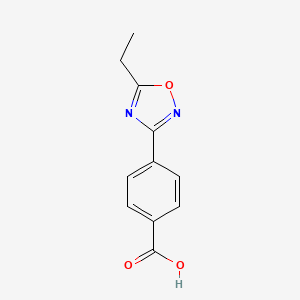 molecular formula C11H10N2O3 B1593100 4-(5-Ethyl-1,2,4-oxadiazol-3-yl)benzoic Acid CAS No. 769132-76-5