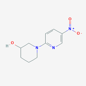 molecular formula C10H13N3O3 B1593102 1-(5-Nitropyridin-2-yl)piperidin-3-ol CAS No. 88374-36-1