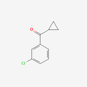 molecular formula C10H9ClO B1593103 3-氯苯基环丙基酮 CAS No. 898789-97-4