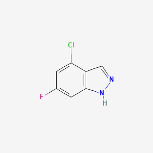 molecular formula C7H4ClFN2 B1593105 4-Chloro-6-fluoro-1H-indazole CAS No. 885520-32-1