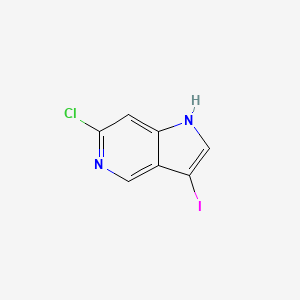 molecular formula C7H4ClIN2 B1593108 6-氯-3-碘-1H-吡咯并[3,2-c]吡啶 CAS No. 1000341-55-8