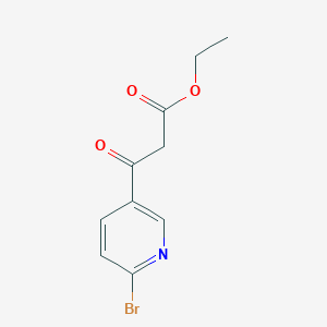 molecular formula C10H10BrNO3 B1593110 乙酸3-(6-溴吡啶-3-基)-3-氧代丙酸酯 CAS No. 916791-37-2