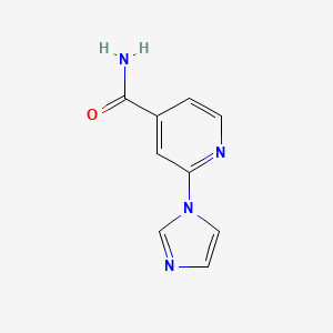 molecular formula C9H8N4O B1593112 2-(1H-咪唑-1-基)-4-吡啶甲酰胺 CAS No. 1001659-25-1