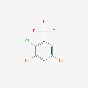 molecular formula C7H2Br2ClF3 B1593119 2-Chloro-3,5-dibromobenzotrifluoride CAS No. 1027512-27-1